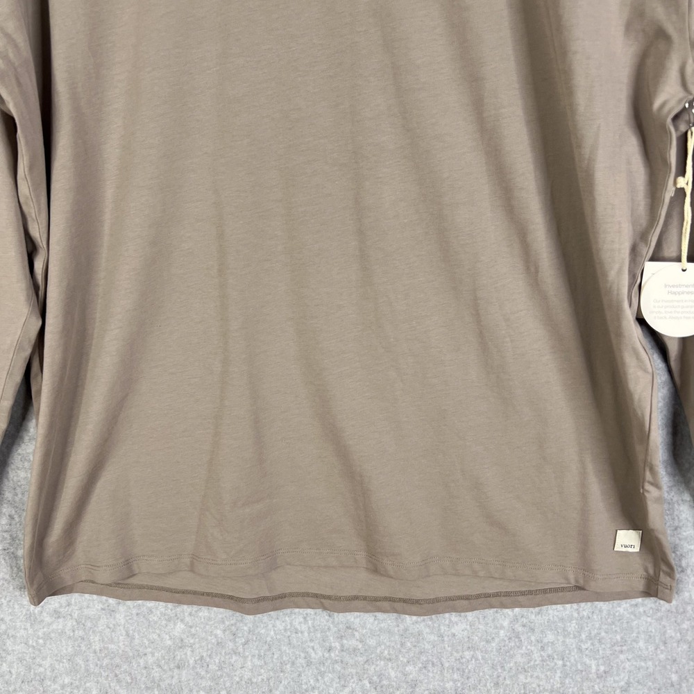 Vuori Shirt Womens Size XS Cobblestone Long Sleeve Feather Tee - Picture 3 of 10